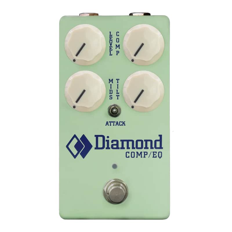 Diamond Comp-EQ Optical Compressor & EQ Pedal - Surf Green - Open Box image 1