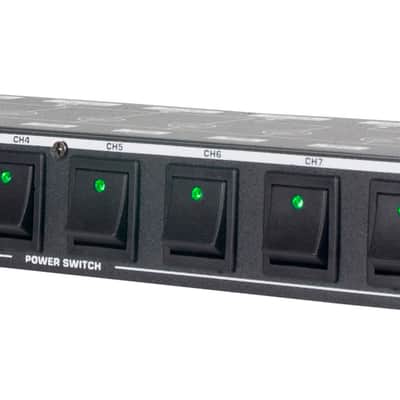 ADJ POW-R BAR RACK USB Rack Mount 10-Outlet+2 USB Charging Ports Power Supply image 2