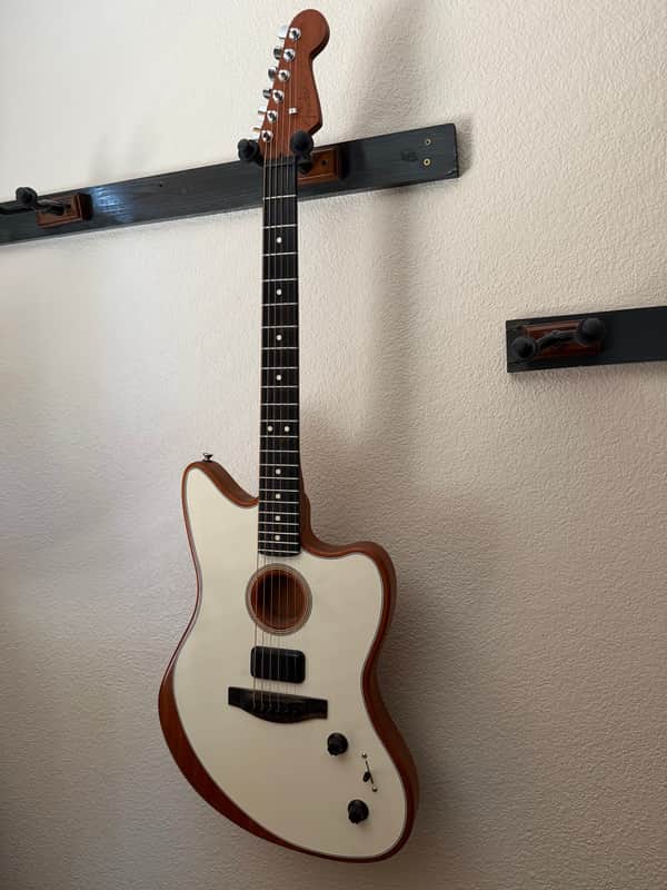 Fender American Acoustasonic Jazzmaster 2021 - Present - Arctic White image 1