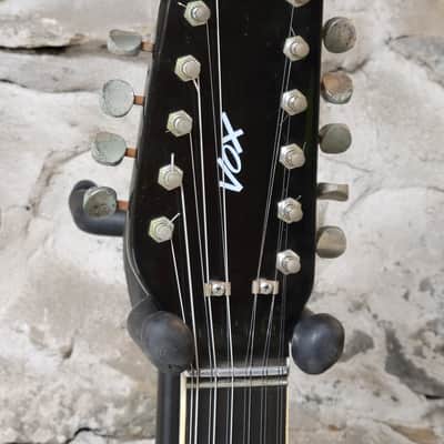 1967 Vox Phantom XII 12 String Black Original Case & Candy image 6