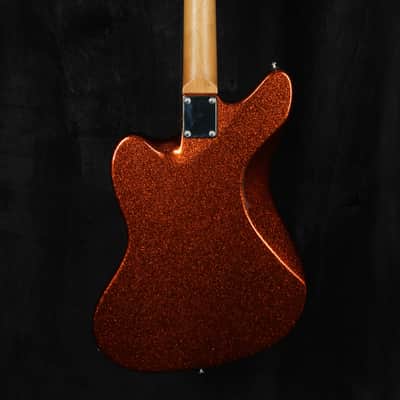 Suhr Custom Classic JM in Orange Sparkle with Mastery Bridge and Vibrato image 7