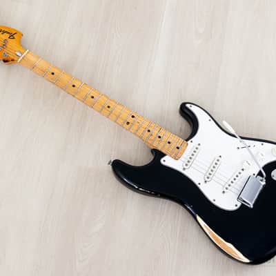 1975 Fender Stratocaster Vintage Guitar Black w/ Case image 12