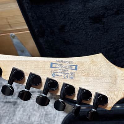 Ibanez RGR320EX-SAR Silver Arctic Frost Electric Guitar Splatter Finish image 14