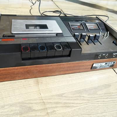 Vintage early TEAC Cassette Deck Model 355 in Wood Case image 1