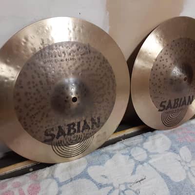 Sabian 14" HH Hand Hammered Duo Hi-Hat Cymbals (Pair) 2002 - 2003 - Natural image 2
