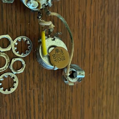 1965 Fender Jazz Precision Mustang guitar bass pots harness jack image 3