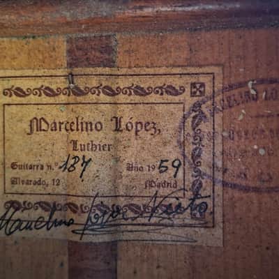 Marcelino López Nieto 1959 Flamenco Guitar – A Work of Art from Madrid with Soul, Elegance, and Exceptional Flamenco Sound - check video! image 17