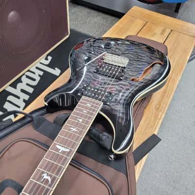 PRS SE Custom 22 Semi-Hollow with Gigbag- Charcoal Burst image 14