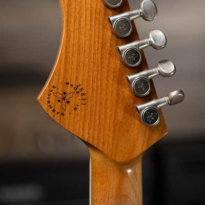 Novo Custom Shop Miris J Semi-Hollow Electric Guitar - Matrix Sparkle with Gig Bag image 6