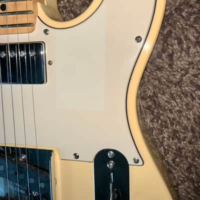 2020 Fender American Performer Telecaster electric guitar with Maple Fretboard  Vintage White made in the usa image 4