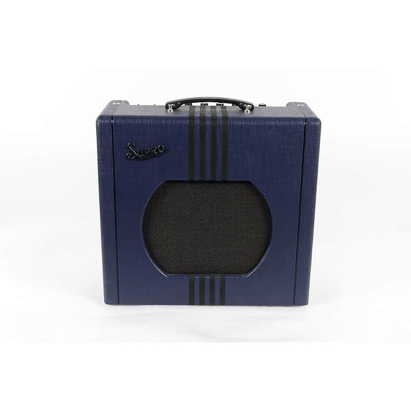 Supro Limited-Edition 1822 Delta King 12 15W 1x12 Tube Guitar Amp Regular Blue image 1