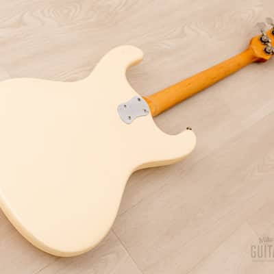 1966 Mosrite Ventures Model Bass Pearl White w/ Case, USA-Made Bakersfield image 13