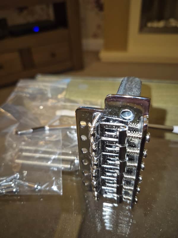 Fender Stratocaster 6 point tremolo bridge /vibrato, narrow spacing VGC image 1