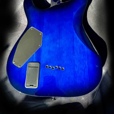 Schecter C-1 Blackjack SLS Diamond Series 2015 - Blue See-Thru image 5