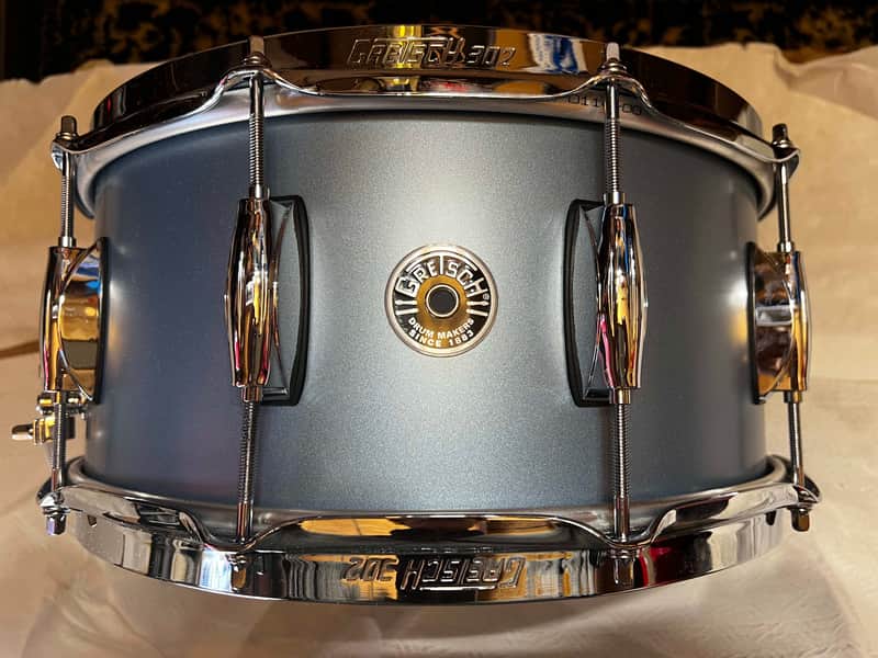 Gretsch 6.5" x 14" Brooklyn Snare Drum - Satin Ice Blue Metallic image 1