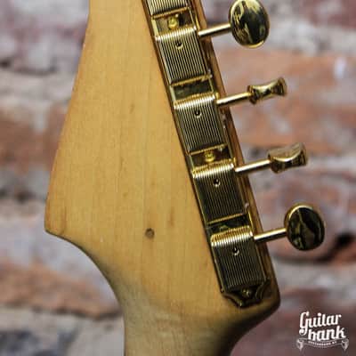 Short Scale American pre-CBS Fender Musicmaster neck 1959 + japan mustang body Red image 5