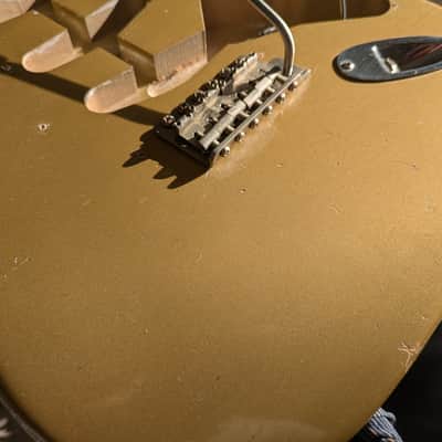 Dutchrelics Stratocaster nitro Body 2014 Shoreline Gold + Vibrato image 14
