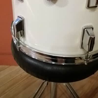 70s Pearl Fiberglass Shell drum kit w/ original hardware and cases! image 11