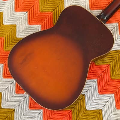 Silvertone Flat Top - 1960’s Made in USA! - Bluesy Tone and Soul! - Americana Fingerpicker!- image 3