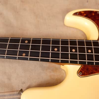 Fender Jazz Bass 1960 White - Refin Stack Knob image 14