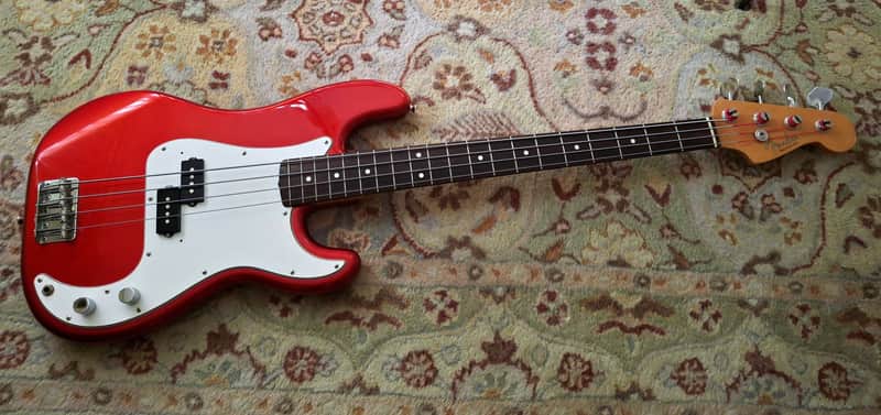 Fender PB-62 EX Precision Bass MIJ 1993-1994 Candy Apple Red Fujigen image 1