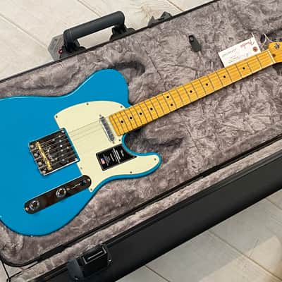 Fender American Professional II Telecaster B-STOCK MN Miami Blue Auth Dealer #698 image 2