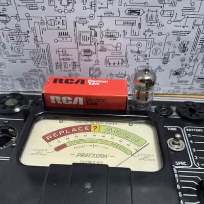RCA 6201 Grey Plate - 1979 Matched Pair | Preamp Tube USA NOS image 11