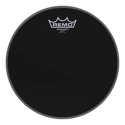 Remo Ambassador Ebony 10 Inch Batter Head image 1