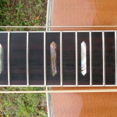 1975 Yairi YW-600 Dreadnought Guitar New Jacaranda Natural+Vintage Flight Case image 23