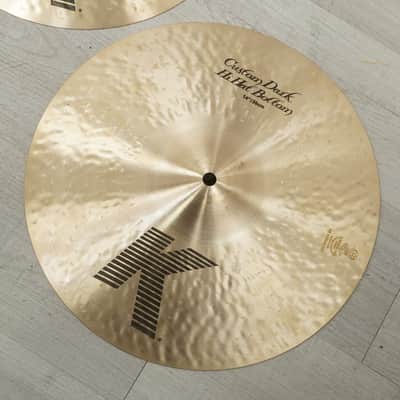 Used Zildjian 14" K Custom Dark Hi Hat Cymbal Pair image 4