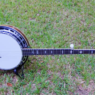 Vintage Iida Model 235 'Masterclone' 5-string Banjo with Case image 9