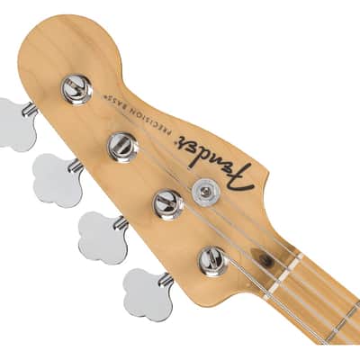 Fender Standard Precision Bass Guitar - Olympic White w/Maple FB image 4