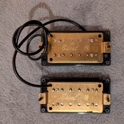 2019 Era Jackson Belcat Black Neck & Bridge Guitar Humbucker Pickup Set image 2