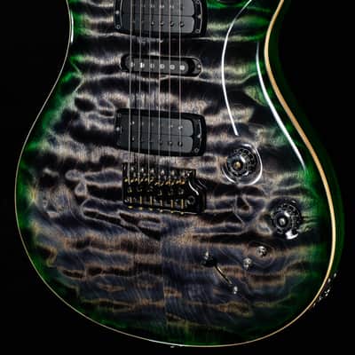 PRS Willcutt Exclusive Wood Library Modern Eagle V Charcoal Jade Burst Quilted Maple 10-Top (208) image 1