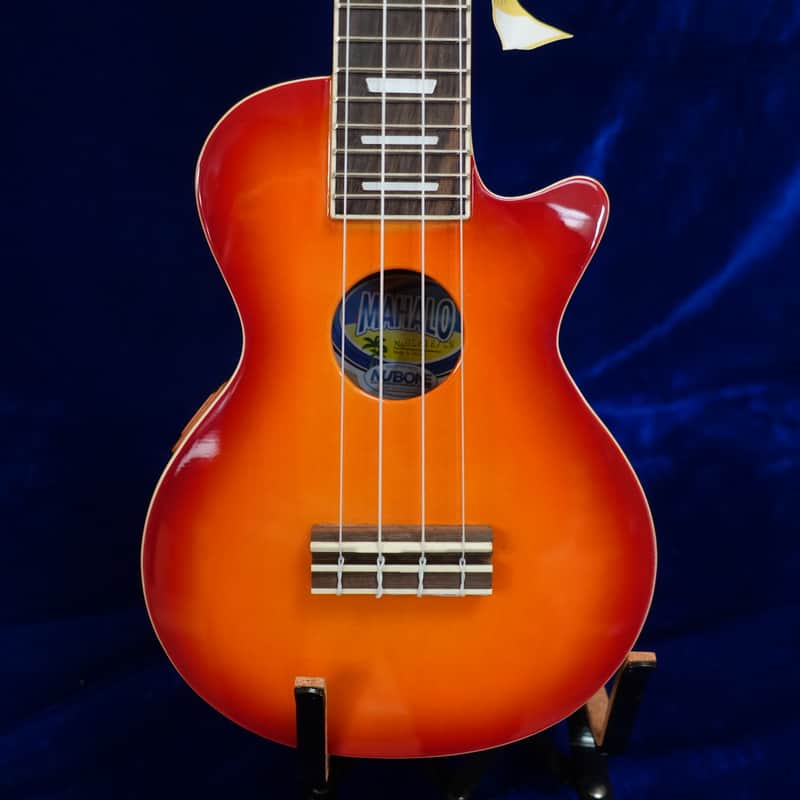 Mahalo LP Ukulele Electric, Cover - Cherry Sunburst image 1