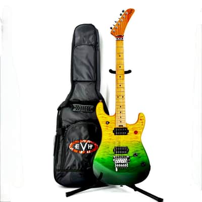 EVH 5150 Series DX Deluxe QM Baked Maple Neck Guitar w/ Gig Bag - Limeade Zest image 8