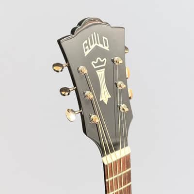 Guild D-140CE Dreadnought Acoustic Electric Guitar - Black image 6