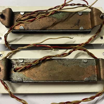 1960s Japanese pickup set Burns Noble Greco Ibanez Teisco 5.49k + 5.21k with mounts original vintage image 5