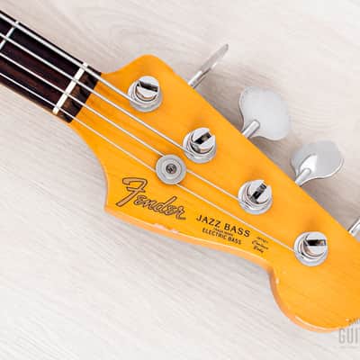 1989 Fender Jazz Bass ‘62 Vintage Reissue JB62-550 Sunburst 100% Original, Japan MIJ Fujigen image 4