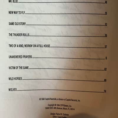 Garth Brooks - No Fences - Guitar Tab / Tablature Book image 3