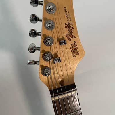 Mt. Fugi Custom offset mustang style electric guitar. Natural Mahogany, Nitro (StewMac Parts) image 8
