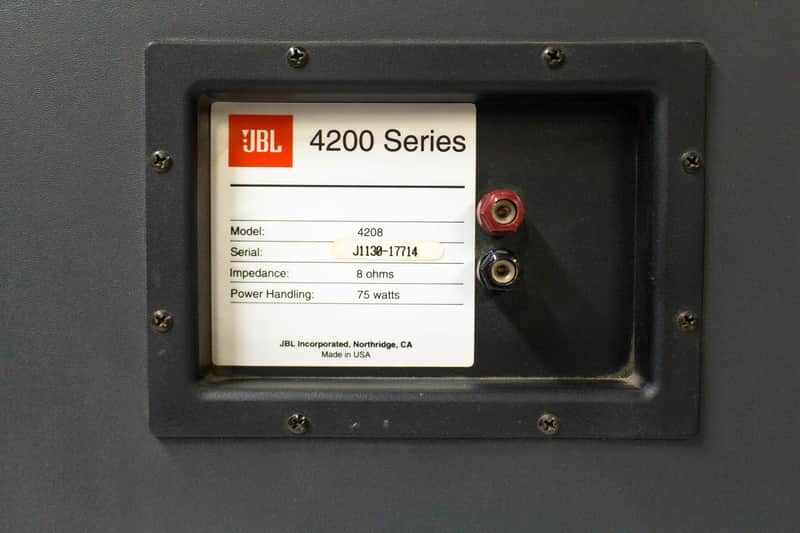 JBL 4208 4200 Series Studio Speaker Monitors 8 Ohm 75 Watt - Pair