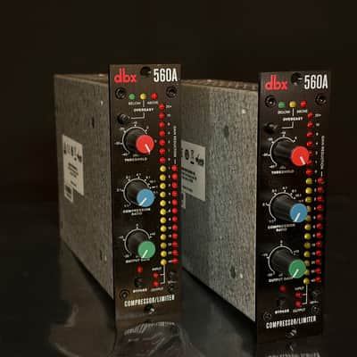 dbx 560A 500 Series Compressor Limiter Pair 2010s - Black image 1
