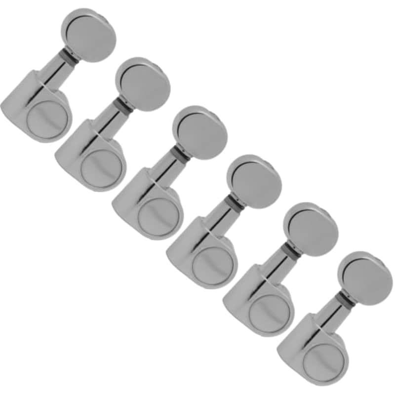 Tuners - Sealed, 2-Pin Mount, Oval Knob, 6-in-a-line image 1