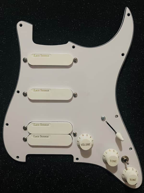 Fender Lace Sensors Jeff Beck Pickguard 2023 - White image 1