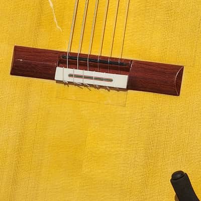David Martinez Cabanillas Flamenco Guitar Cutaway Blanca with TWO Carlos Juan Amplification Systems!!! image 7