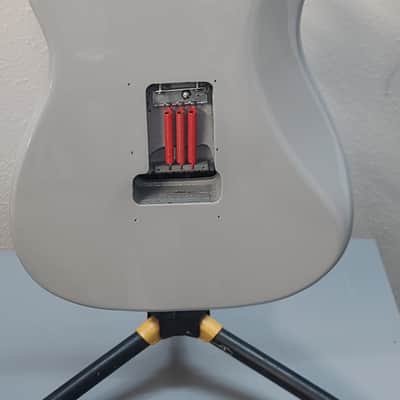 Super Stratocaster EMGs HH & Hard Case! Custom Paint! SUPER STRAT! 2020s - Gray image 11