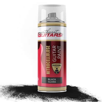 Black Gloss Nitrocellulose Guitar Paint / Lacquer 400ml image 3