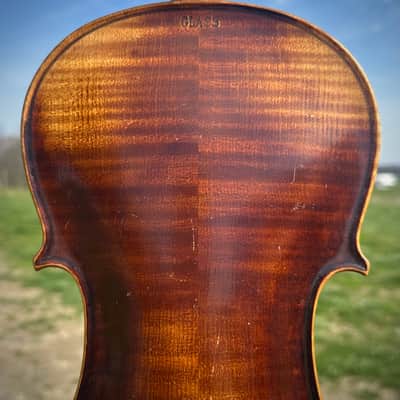 Old Violin labeled “Friedrich August Glass” 4/4 image 8