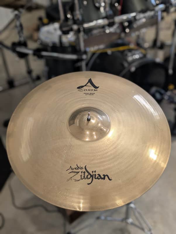 Zildjian 22" A Custom Ping Ride Cymbal 1991 - Present - Brilliant image 1